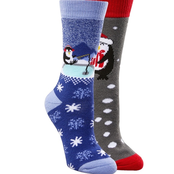 Columbia Women's 2 Pack Mid Weight Thermal Full Cushion Crew Socks - Picture 1 of 8